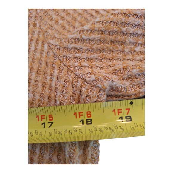 Anthropologie Waffle Thermal Knit Tunic Mustard Gold Saturday Sunday Small - Picture 7 of 12